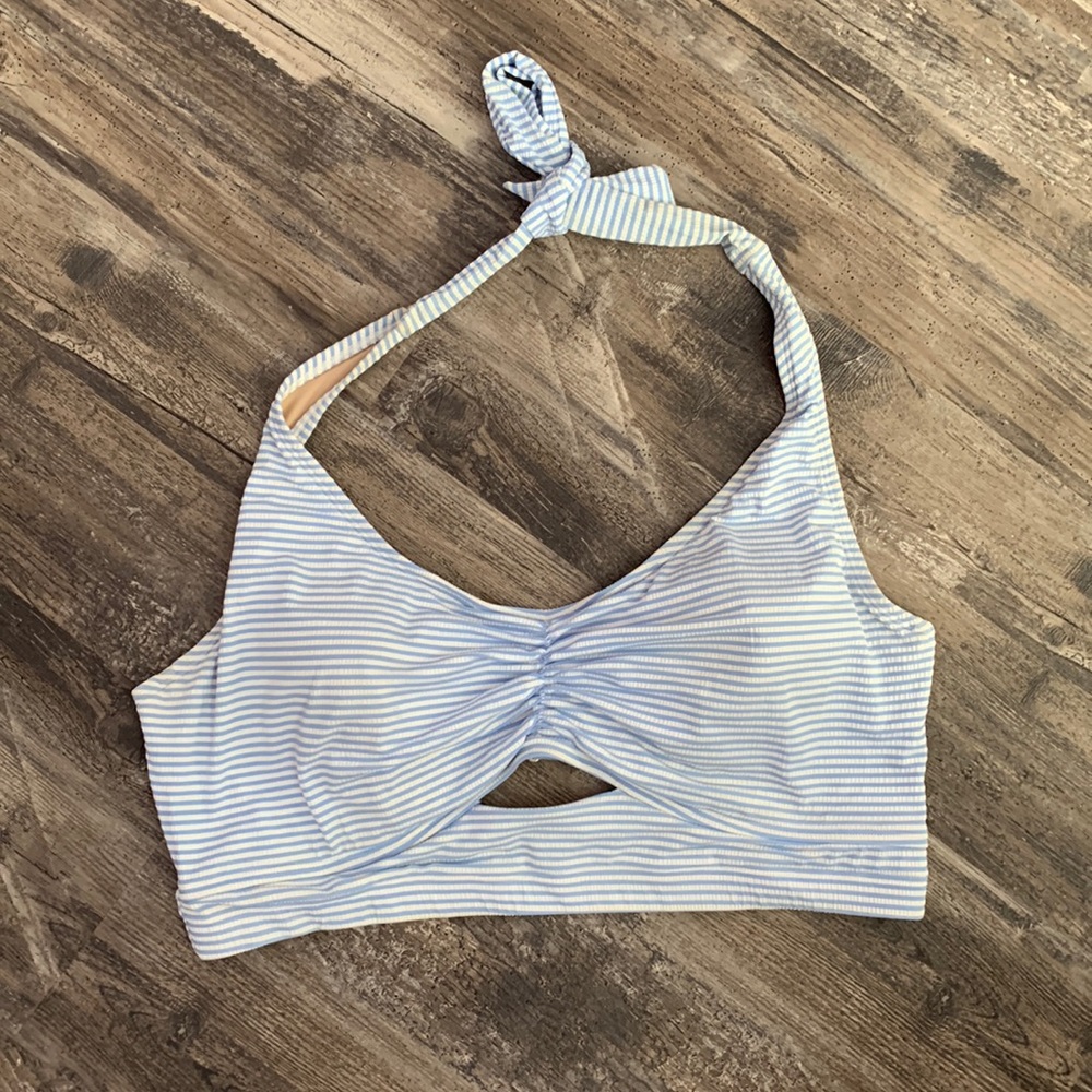 Old Navy striped bikini top 2X